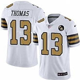 Nike Saints 13 Michael Thomas White With Tom Benson Patch Color Rush Limited Jersey,baseball caps,new era cap wholesale,wholesale hats